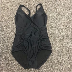 John Lewis swimsuit. UK 12 (US 10-12) black
